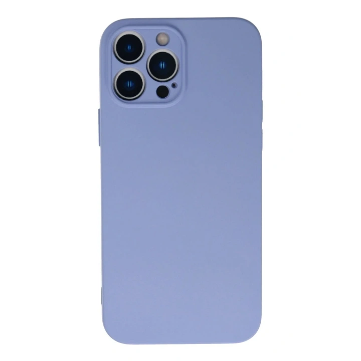 Mey İthalat®  iPhone 13 Pro Max Kılıf Nano içi Kadife Silikon - Lila