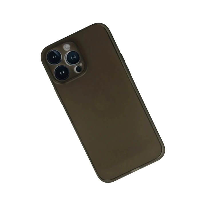 Mey İthalat®  iPhone 13 Pro Max Kılıf PP Ultra İnce Kapak - Gri