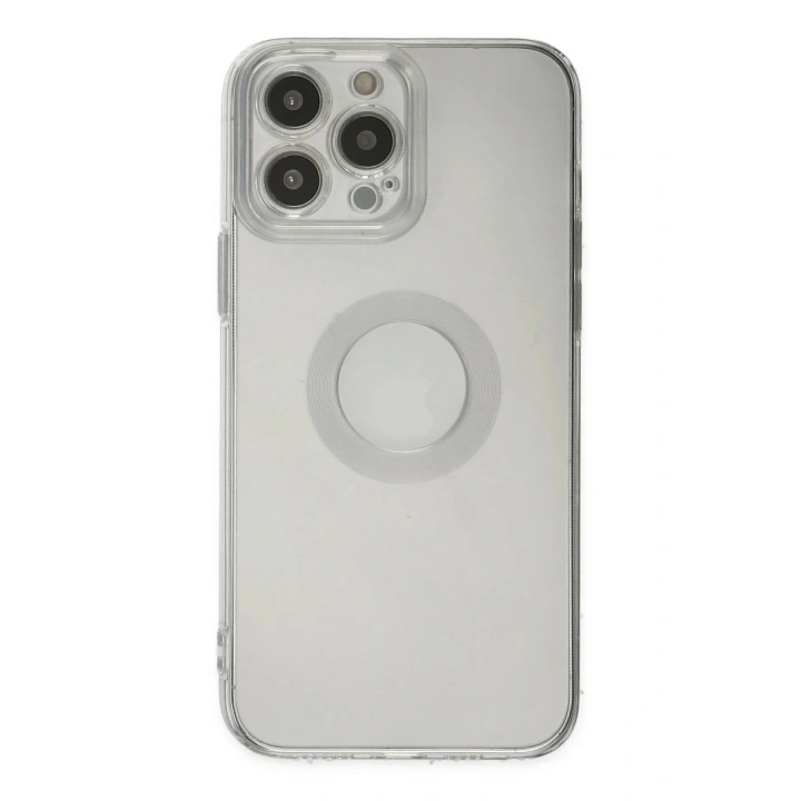 Mey İthalat®  iPhone 13 Pro Max Kılıf Santa Lens Silikon - Şeffaf