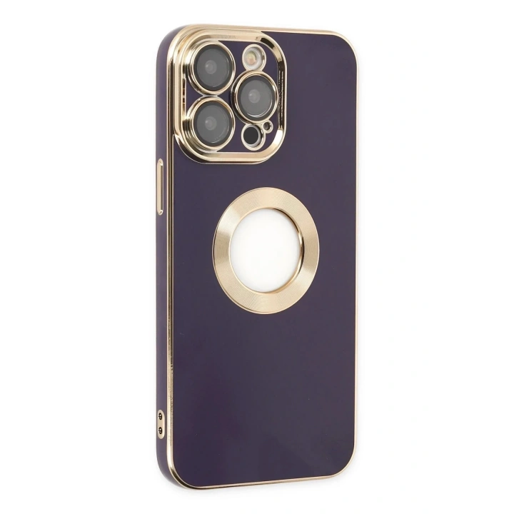 Mey İthalat®  iPhone 13 Pro Max Kılıf Store Silikon - Derin Mor