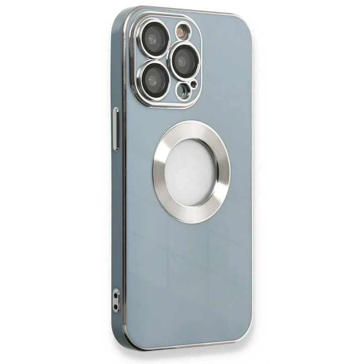 Mey İthalat®  iPhone 13 Pro Max Kılıf Store Silikon - Sierra Blue