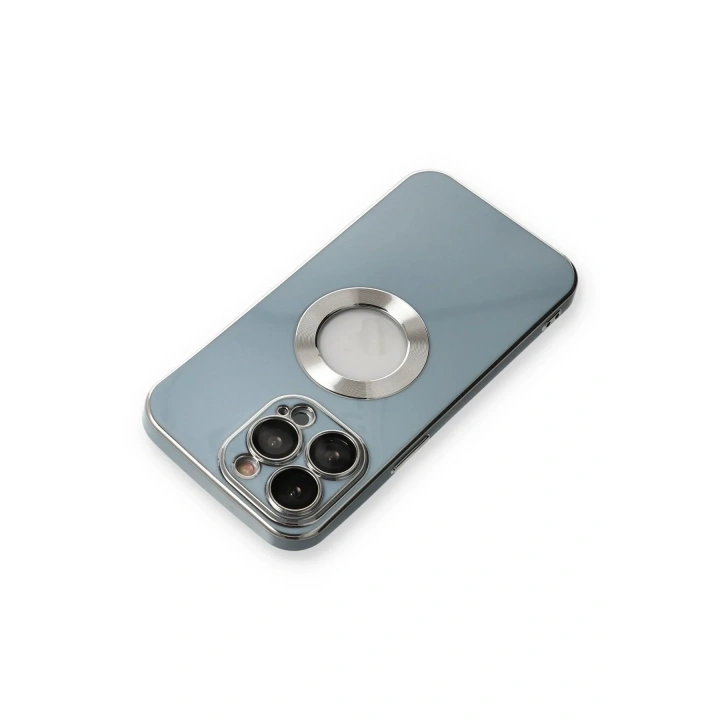 Mey İthalat®  iPhone 13 Pro Max Kılıf Store Silikon - Sierra Blue