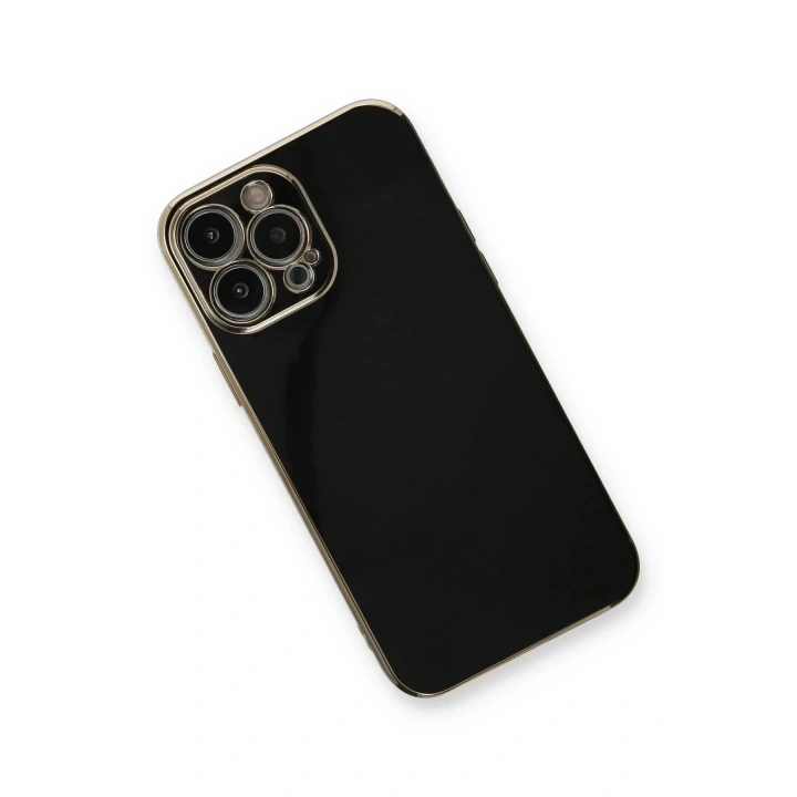 Mey İthalat®  iPhone 13 Pro Max Kılıf Volet Silikon - Siyah