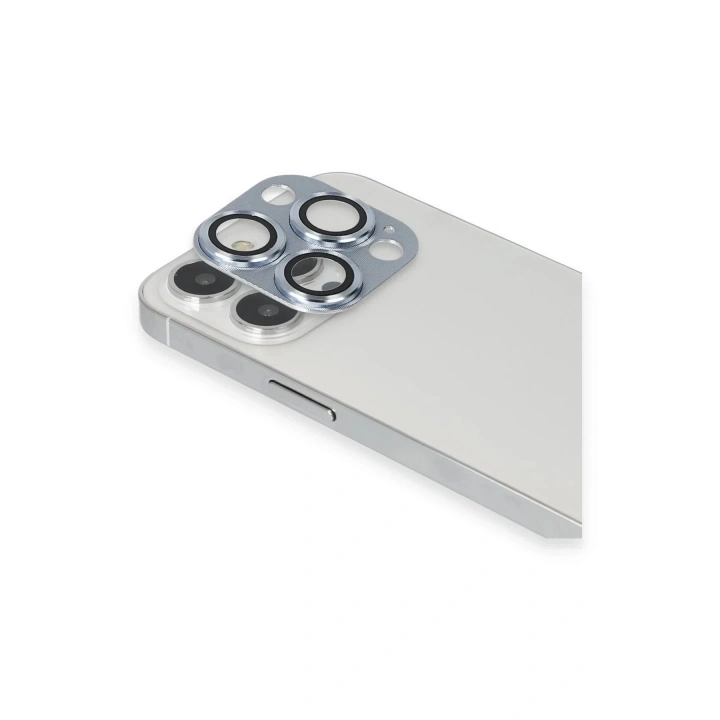 Mey İthalat®  iPhone 13 Pro Max Pers Alüminyum Kamera Lens - Sierra Blue