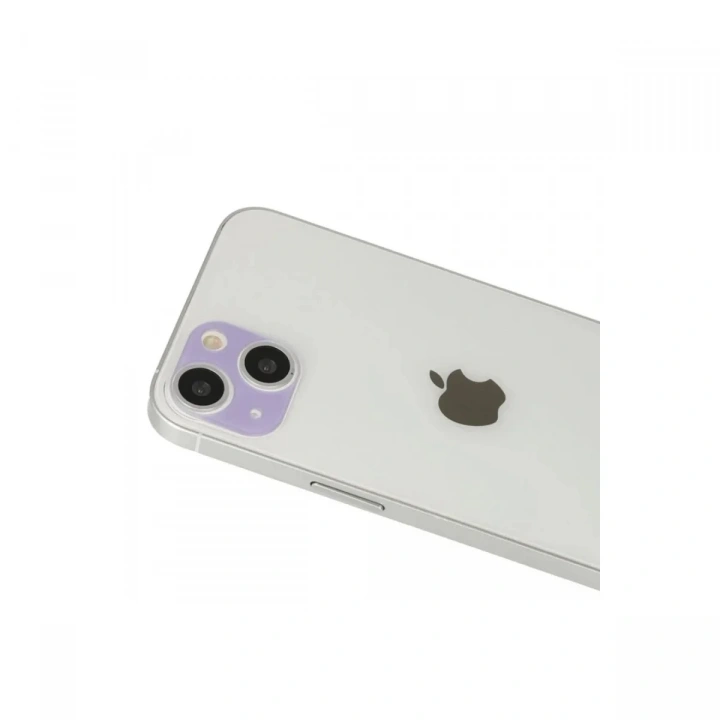Mey İthalat®  iPhone 13 Rainbow Kamera Lens Koruma Cam - Mor
