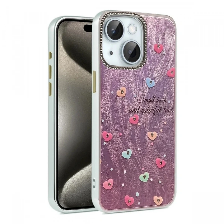 Mey İthalat®  iPhone 14 Kılıf Blade Aynalı Desenli Kapak - Desen 8