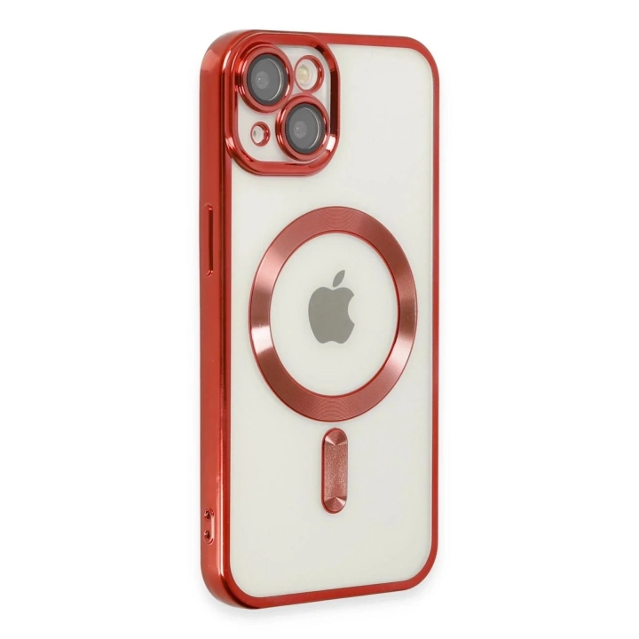 Mey İthalat®  iPhone 14 Kılıf Kross Magneticsafe Kapak - Kırmızı