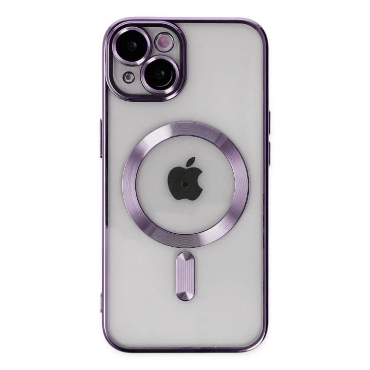 Mey İthalat®  iPhone 14 Kılıf Kross Magneticsafe Kapak - Mor
