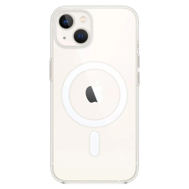 Mey İthalat®  iPhone 14 Kılıf Magneticsafe Şeffaf Silikon - Şeffaf