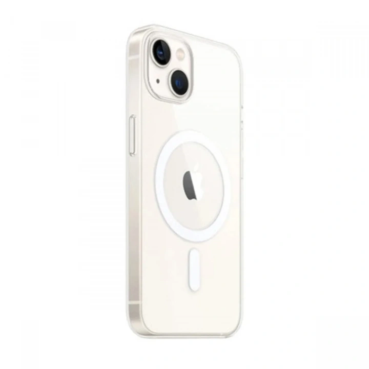 Mey İthalat®  iPhone 14 Kılıf Magneticsafe Şeffaf Silikon - Şeffaf