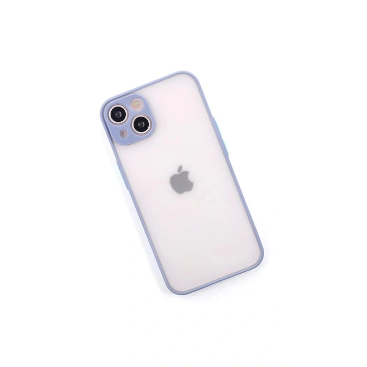 Mey İthalat®  iPhone 14 Kılıf Montreal Silikon Kapak - Gri