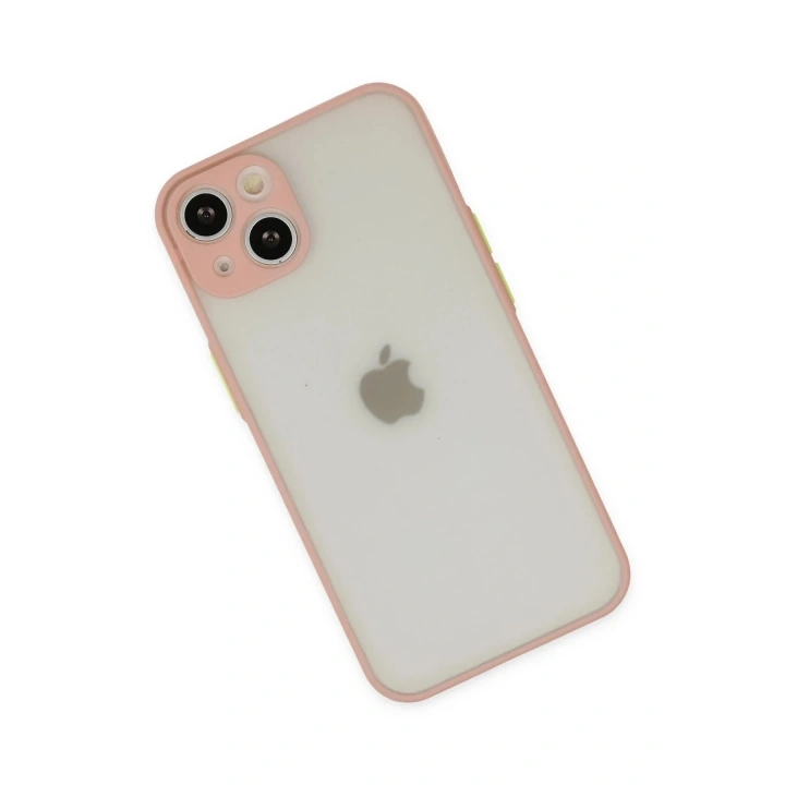 Mey İthalat®  iPhone 14 Kılıf Montreal Silikon Kapak - Pembe
