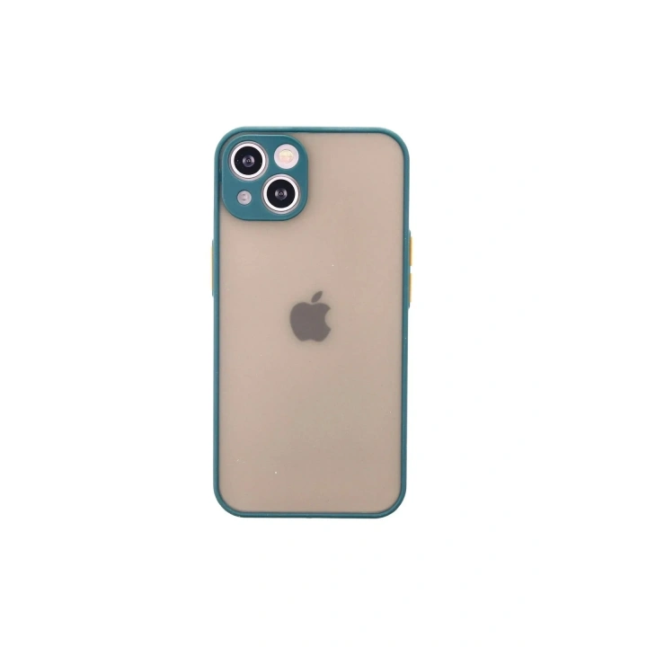 Mey İthalat®  iPhone 14 Kılıf Montreal Silikon Kapak - Yeşil