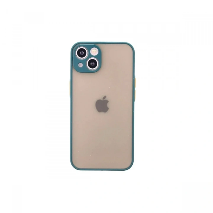 Mey İthalat®  iPhone 14 Kılıf Montreal Silikon Kapak - Yeşil