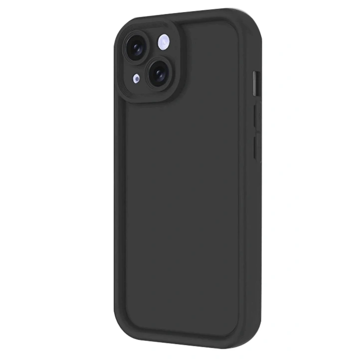 Mey İthalat®  iPhone 14 Kılıf Viera Silikon - Siyah