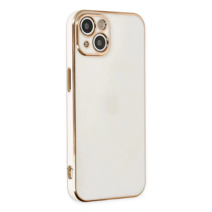 Mey İthalat®  iPhone 14 Kılıf Volet Silikon - Beyaz