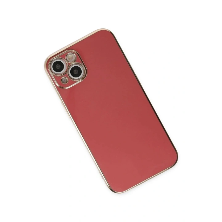 Mey İthalat®  iPhone 14 Kılıf Volet Silikon - Kırmızı