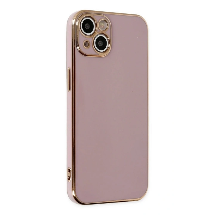 Mey İthalat®  iPhone 14 Kılıf Volet Silikon - Mor