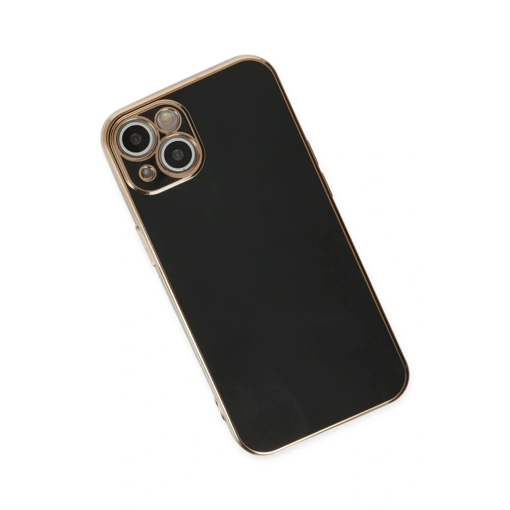 Mey İthalat®  iPhone 14 Kılıf Volet Silikon - Siyah