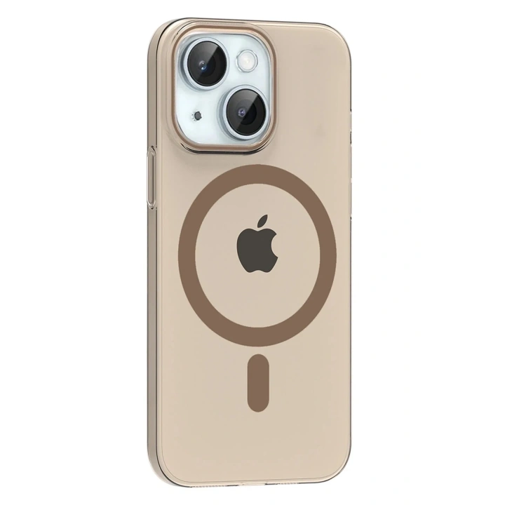 Mey İthalat®   iPhone 14 PC Blank Magsafe Kapak - Çöl Titanyum