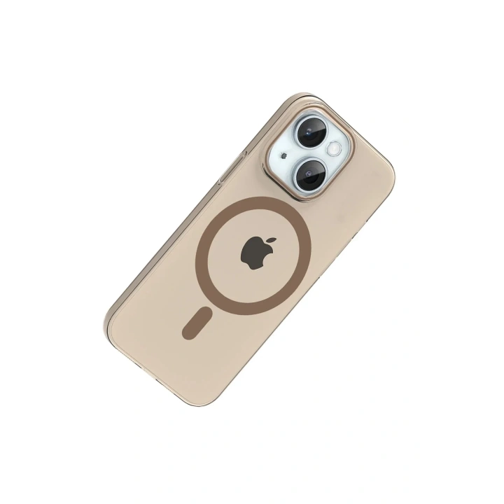 Mey İthalat®   iPhone 14 PC Blank Magsafe Kapak - Çöl Titanyum