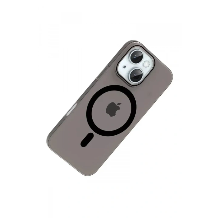 Mey İthalat®   iPhone 14 PC Blank Magsafe Kapak - Siyah