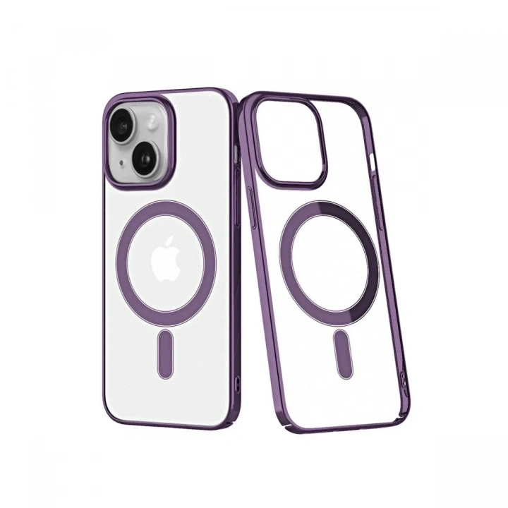 Mey İthalat®  iPhone 14 Plus Kılıf Element Magneticsafe Sert Kapak - Mor