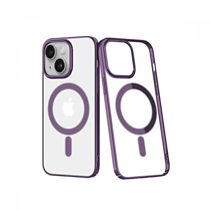 Mey İthalat®  iPhone 14 Plus Kılıf Element Magneticsafe Sert Kapak - Mor
