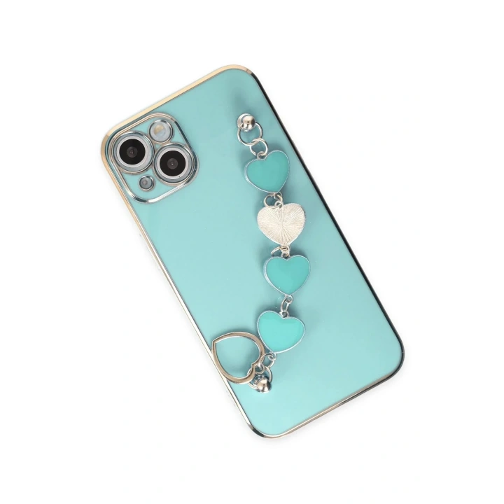 Mey İthalat®  iPhone 14 Plus Kılıf Esila Silikon - Su Yeşili