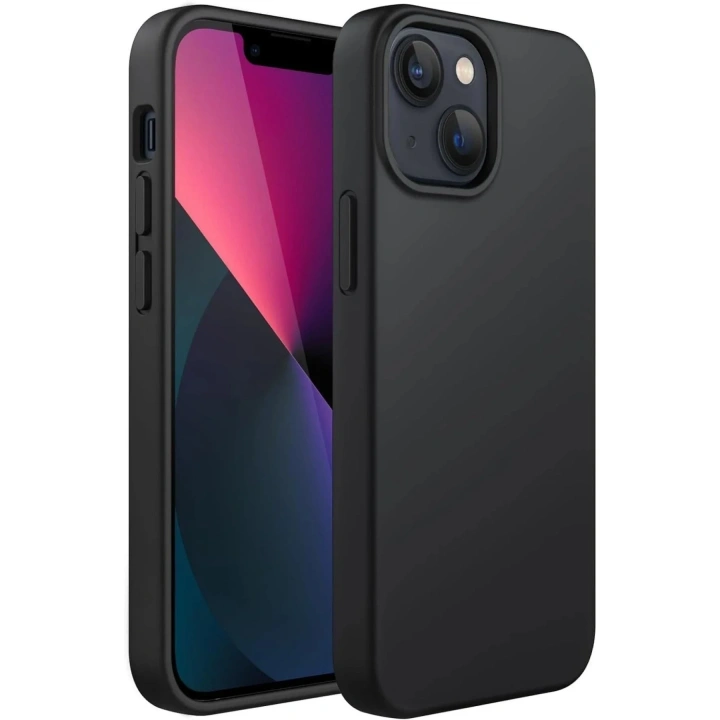 Mey İthalat®  iPhone 14 Plus Kılıf First Silikon - Siyah