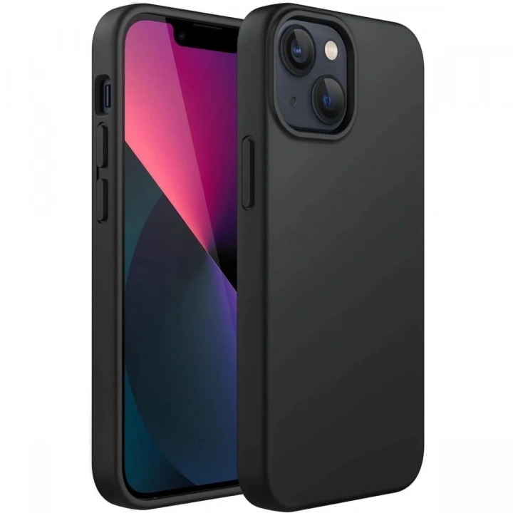 Mey İthalat®  iPhone 14 Plus Kılıf First Silikon - Siyah