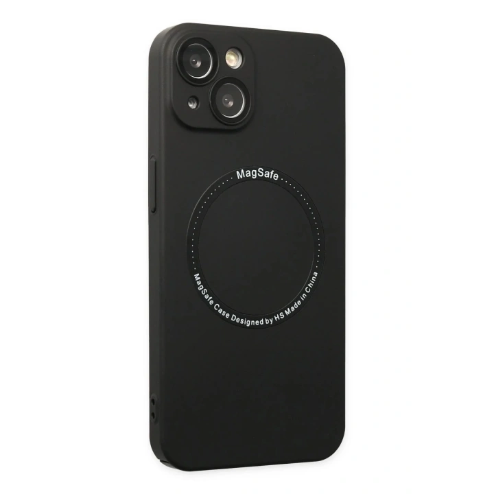 Mey İthalat®  iPhone 14 Plus Kılıf Jack Magneticsafe Lens Silikon - Siyah