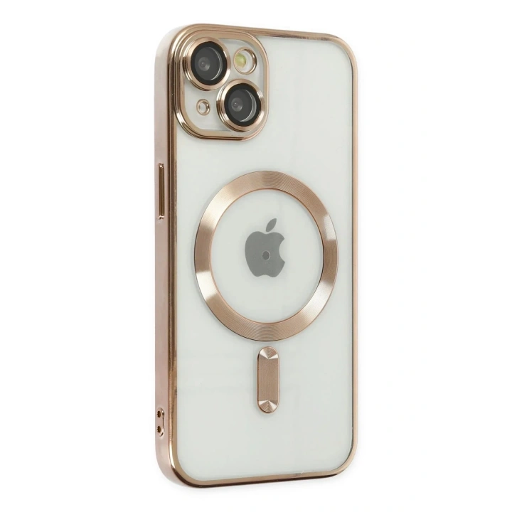 Mey İthalat®  iPhone 14 Plus Kılıf Kross Magneticsafe Kapak - Gold