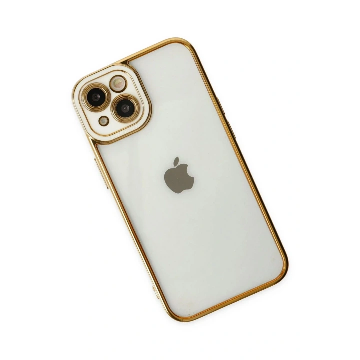 Mey İthalat®  iPhone 14 Plus Kılıf Liva Lens Silikon - Beyaz