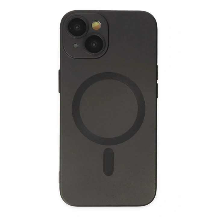 Mey İthalat®  iPhone 14 Plus Kılıf Moshi Lens Magneticsafe Silikon - Siyah