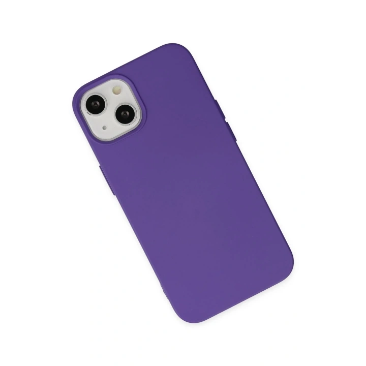 Mey İthalat®  iPhone 14 Plus Kılıf Nano içi Kadife Silikon - Mor