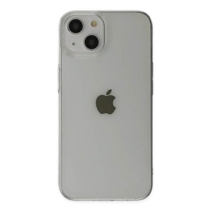 Mey İthalat®  iPhone 14 Plus Kılıf Pc Sert Şeffaf Kapak - Şeffaf