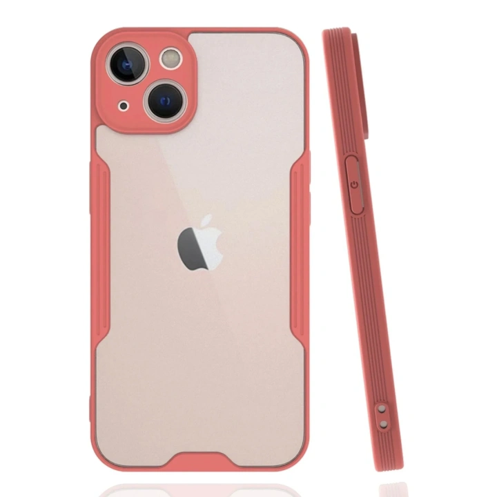 Mey İthalat®  iPhone 14 Plus Kılıf Platin Silikon - Pembe