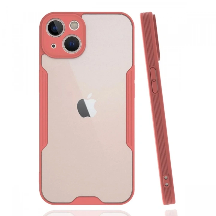 Mey İthalat®  iPhone 14 Plus Kılıf Platin Silikon - Pembe