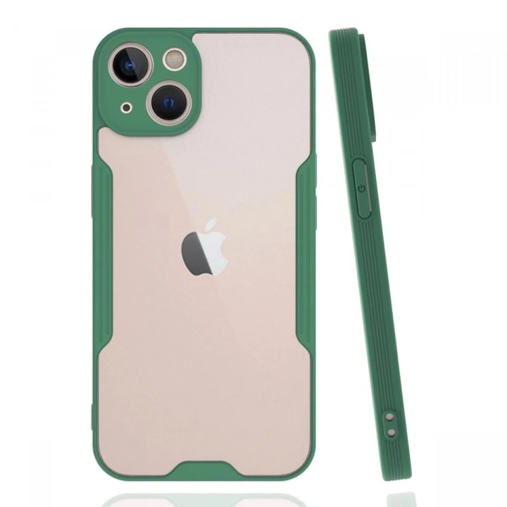 Mey İthalat®  iPhone 14 Plus Kılıf Platin Silikon - Yeşil