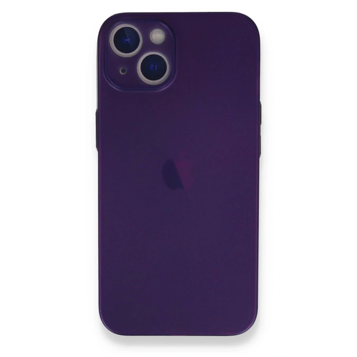 Mey İthalat®  iPhone 14 Plus Kılıf PP Ultra İnce Kapak - Mor