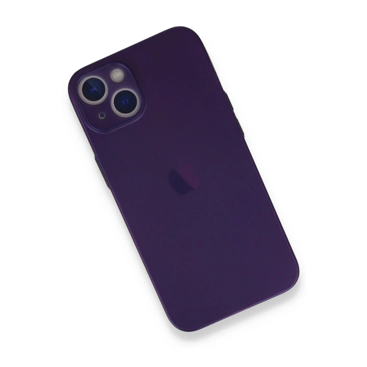 Mey İthalat®  iPhone 14 Plus Kılıf PP Ultra İnce Kapak - Mor