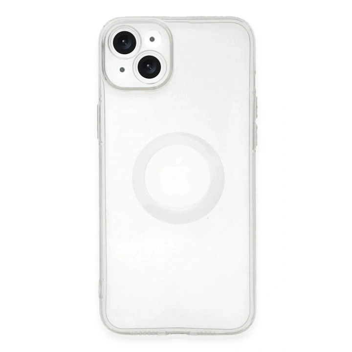 Mey İthalat®  iPhone 14 Plus Kılıf Santa Lens Silikon - Şeffaf