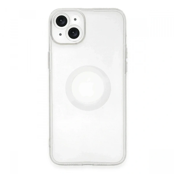 Mey İthalat®  iPhone 14 Plus Kılıf Santa Lens Silikon - Şeffaf