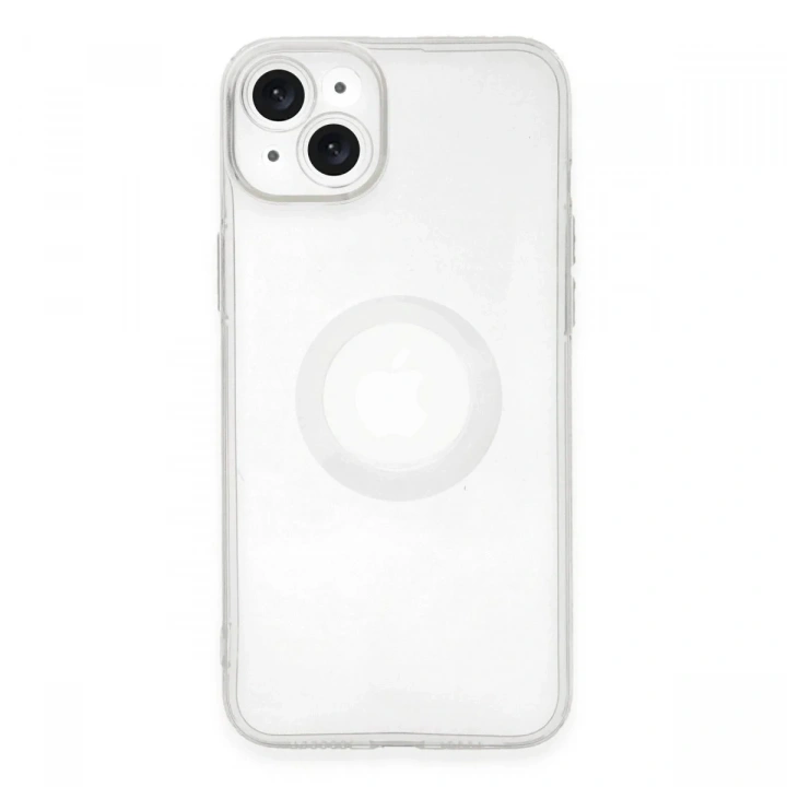 Mey İthalat®  iPhone 14 Plus Kılıf Santa Lens Silikon - Şeffaf