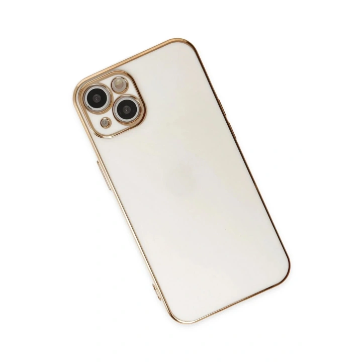 Mey İthalat®  iPhone 14 Plus Kılıf Volet Silikon - Beyaz