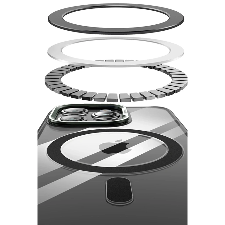 Mey İthalat®  iPhone 14 Pro Drop Magsafe Kapak - Titan Gri