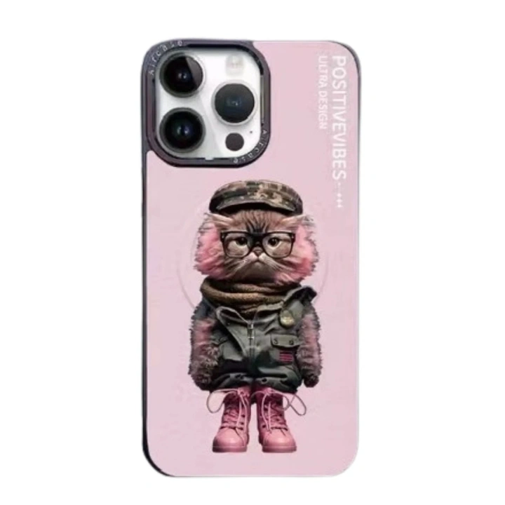 Mey İthalat®  iPhone 14 Pro Fun Magsafe Kapak - Pembe