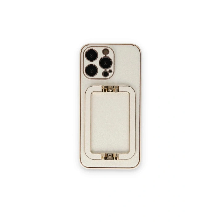 Mey İthalat®  iPhone 14 Pro Kılıf Coco Elit Kapak - Beyaz