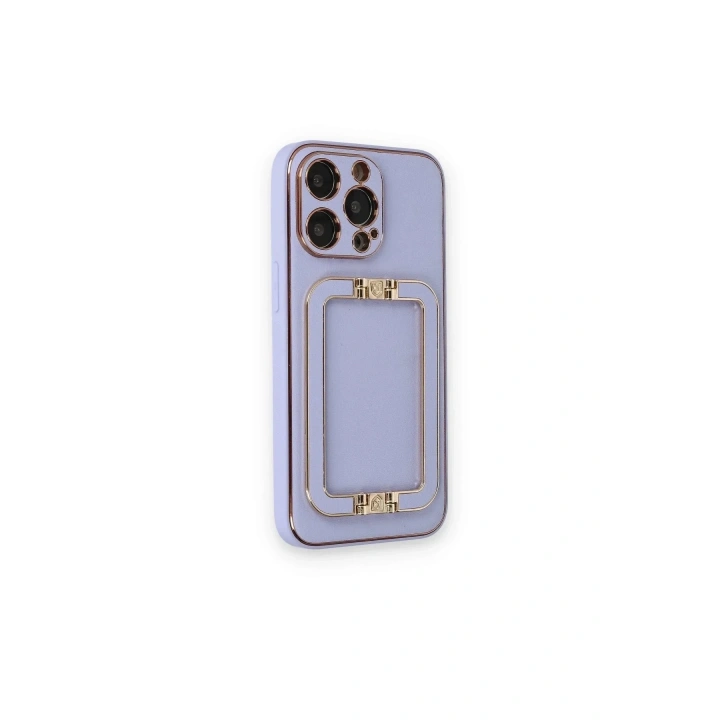 Mey İthalat®  iPhone 14 Pro Kılıf Coco Elit Kapak - Lila
